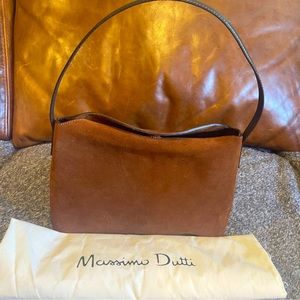 Massimo Dutti Suede Shoulder Bag